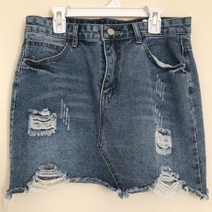Denim Mini Skirt